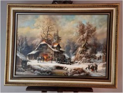 Romantyczne malarstwo w zimowej aurze - Prof. Janez Kenzer *1930