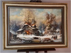 Romantyczne malarstwo w zimowej aurze - Prof. Janez Kenzer *1930