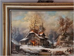 Romantyczne malarstwo w zimowej aurze - Prof. Janez Kenzer *1930