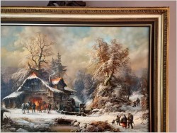 Romantyczne malarstwo w zimowej aurze - Prof. Janez Kenzer *1930