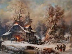 Romantyczne malarstwo w zimowej aurze - Prof. Janez Kenzer *1930