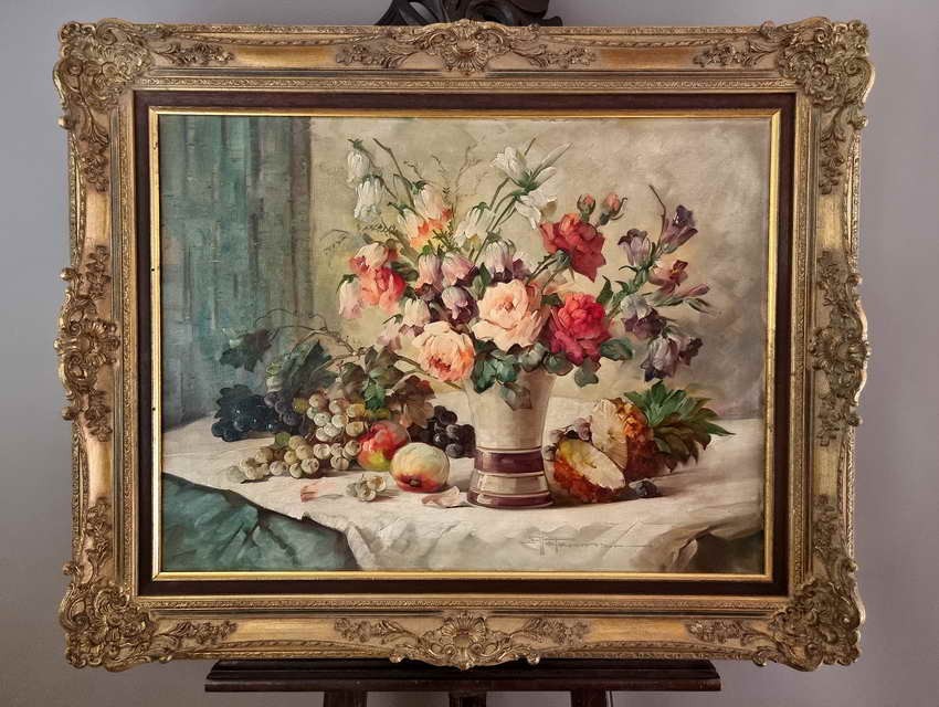 Cudeńko! Kompozycja kwiatów w wazonie - Hedwig Petermann *1877