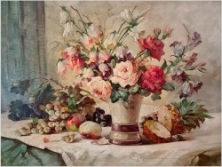 Cudeńko! Kompozycja kwiatów w wazonie - Hedwig Petermann *1877