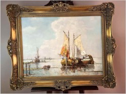 Super Marina! Łodzie przy brzegu - Prof. Arthur Hierer (1896-1985)