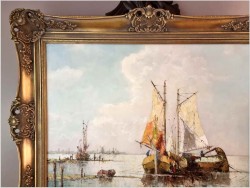 Super Marina! Łodzie przy brzegu - Prof. Arthur Hierer (1896-1985)