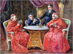Rokoko! Kardynałowie grający w karty - Stephan Sedláček (1868-1936)