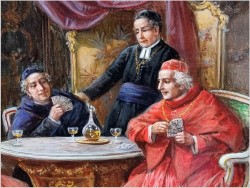 Rokoko! Kardynałowie grający w karty - Stephan Sedláček (1868-1936)