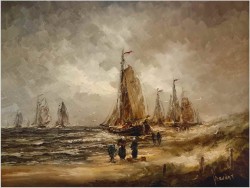 Poławiacze krabów - Johannes Hubertus Hendrikus BEVORT (1917-1996)