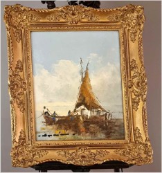 Łodzie rybackie - Alfons Maria Speier (geb. 1923 in Dresden)