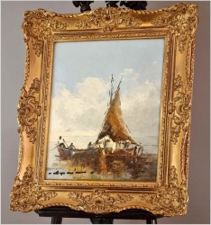 Łodzie rybackie - Alfons Maria Speier (geb. 1923 in Dresden)