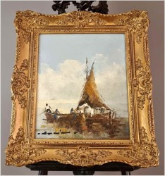 Łodzie rybackie - Alfons Maria Speier (geb. 1923 in Dresden)