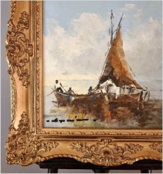 Łodzie rybackie - Alfons Maria Speier (geb. 1923 in Dresden)