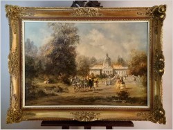 Panorama rokoko! Piękna scena parkowa - Herbert Isenberg *1930