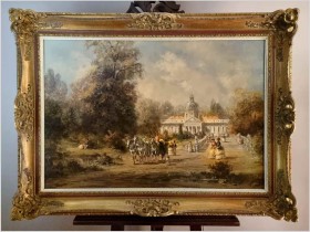 Panorama rokoko! Piękna scena parkowa - Herbert Isenberg *1930