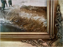 Zimowy pejzaż ze sztafażem | Gottfried Freyer *1945 | Rozmiar XXXL!