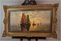 Mega Rarytas! Rybacy na Weneckiej lagunie - Carol Spree *1907