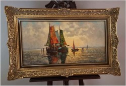 Mega Rarytas! Rybacy na Weneckiej lagunie - Carol Spree *1907