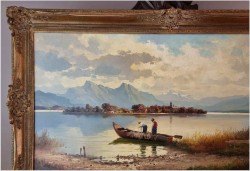 Rybacy na jeziorze Chiemsee - Helmuth Stadelhofer (1914-1979)