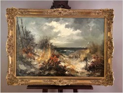 Widok na wydmy i Bałtyk - Johannes Hubertus Hendrikus BÉVORT *1917