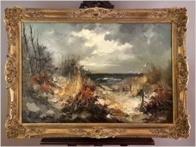 Widok na wydmy i Bałtyk - Johannes Hubertus Hendrikus BÉVORT *1917 