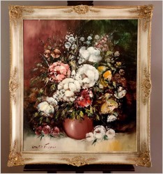 Stary obraz olejny! Kwiaty w wazonie - Friedrich Karl Thauer *1924