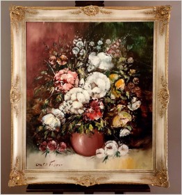 Stary obraz olejny! Kwiaty w wazonie - Friedrich Karl Thauer *1924