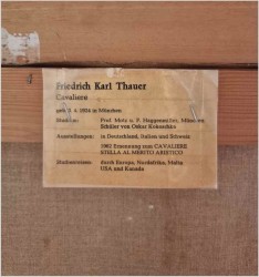 Stary obraz olejny! Kwiaty w wazonie - Friedrich Karl Thauer *1924