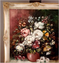 Stary obraz olejny! Kwiaty w wazonie - Friedrich Karl Thauer *1924