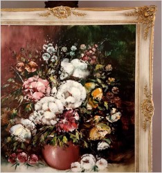 Stary obraz olejny! Kwiaty w wazonie - Friedrich Karl Thauer *1924