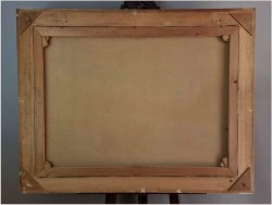 Rarytas! Zimowy pejzaż z dzikami - W.v.Kamp (120cm X 90cm)