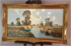 Technika szpachlowa! Krajobraz Worpswede - Erich Paulsen *1932