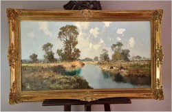 Technika szpachlowa! Krajobraz Worpswede - Erich Paulsen *1932