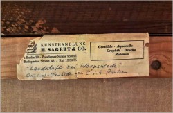 Technika szpachlowa! Krajobraz Worpswede - Erich Paulsen *1932