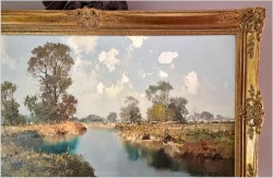 Technika szpachlowa! Krajobraz Worpswede - Erich Paulsen *1932