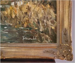 Rarytas! Krajobraz z wiatrakiem - Harry Haerendel (1896 - 1991)