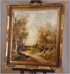 Pejzaż ze sztafażem! Letni spacer - Ingfried Paul Henze-Morro (1925-2013)