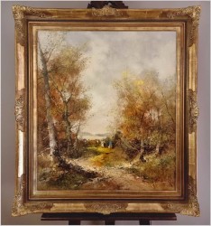 Pejzaż ze sztafażem! Letni spacer - Ingfried Paul Henze-Morro (1925-2013)