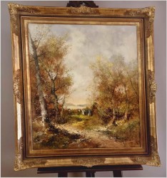 Pejzaż ze sztafażem! Letni spacer - Ingfried Paul Henze-Morro (1925-2013)