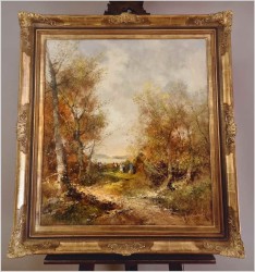 Pejzaż ze sztafażem! Letni spacer - Ingfried Paul Henze-Morro (1925-2013)