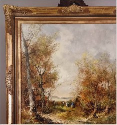 Pejzaż ze sztafażem! Letni spacer - Ingfried Paul Henze-Morro (1925-2013)