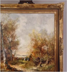 Pejzaż ze sztafażem! Letni spacer - Ingfried Paul Henze-Morro (1925-2013)