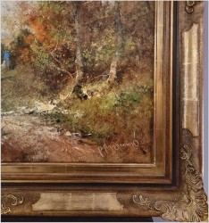 Pejzaż ze sztafażem! Letni spacer - Ingfried Paul Henze-Morro (1925-2013)