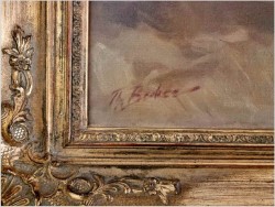 Malarstwo aukcyjne! Kwiaty w wazonie - Theodor Becher *1889