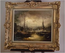 Nabrzeże portowe - Johannes Hubertus Hendrikus BÉVORT (1917-1996)
