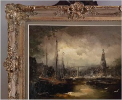 Nabrzeże portowe - Johannes Hubertus Hendrikus BÉVORT (1917-1996)