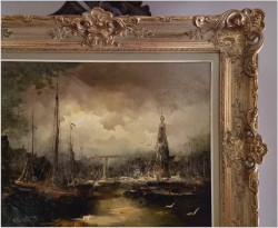 Nabrzeże portowe - Johannes Hubertus Hendrikus BÉVORT (1917-1996)