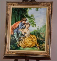 Obraz olejny  "Cztery pory roku - wiosna" - w/g Francois Boucher XXw.