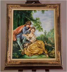 Obraz olejny  "Cztery pory roku - wiosna" - w/g Francois Boucher XXw.