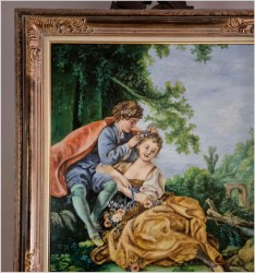 Obraz olejny  "Cztery pory roku - wiosna" - w/g Francois Boucher XXw.