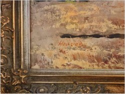 Obraz śródziemnomorski! Jezioro Garda - Henry Housier (French *1905)